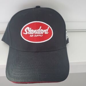 Black Cap with Red Logo